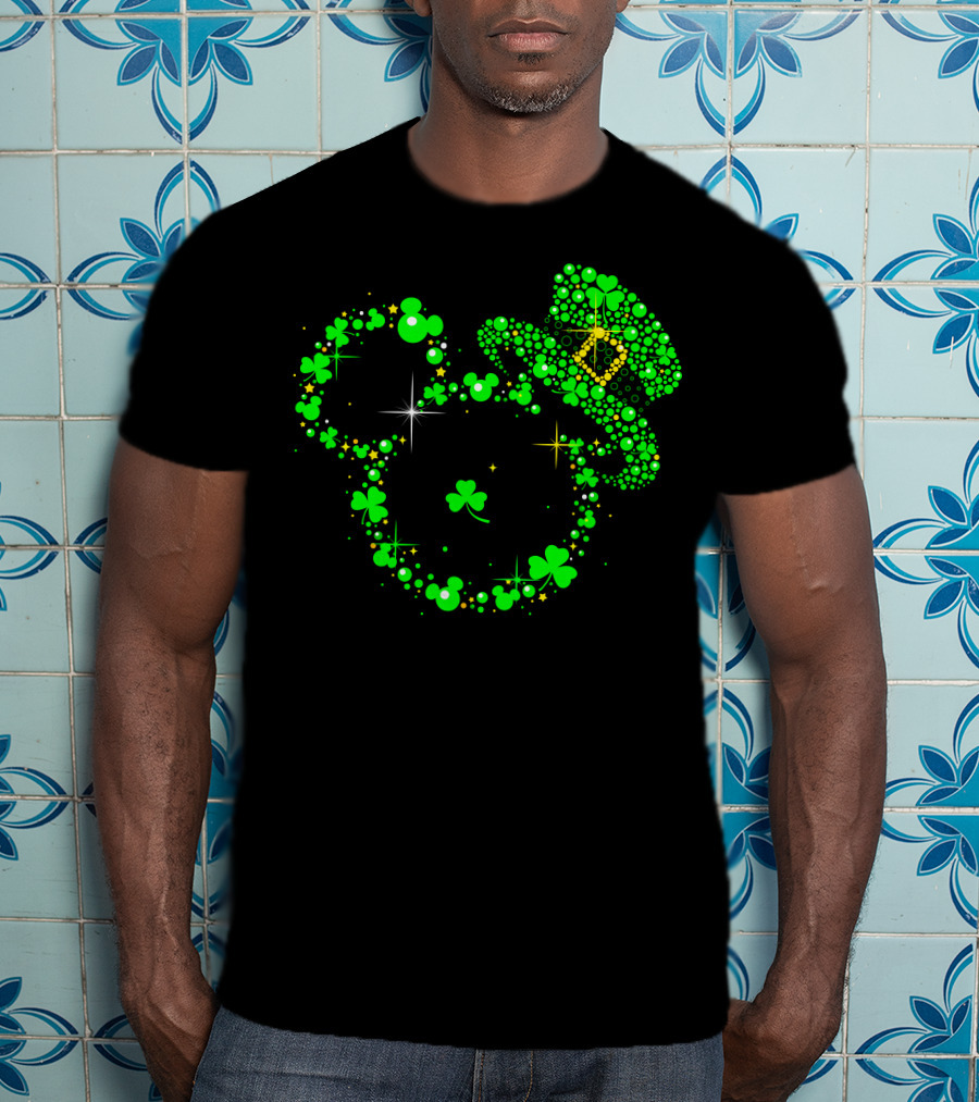 Mickey Patrick's Day Shamrock Leprechaun Hat T-Shirt