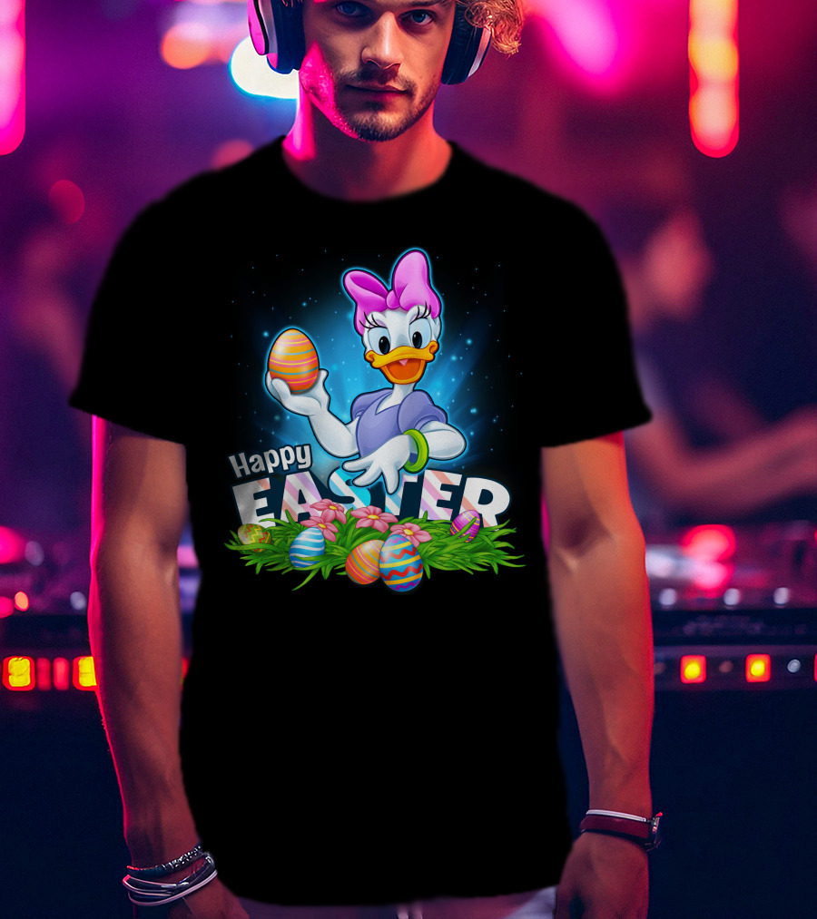 Daisy Duck Holding Easter Eggs Happy Easter T-Shirt