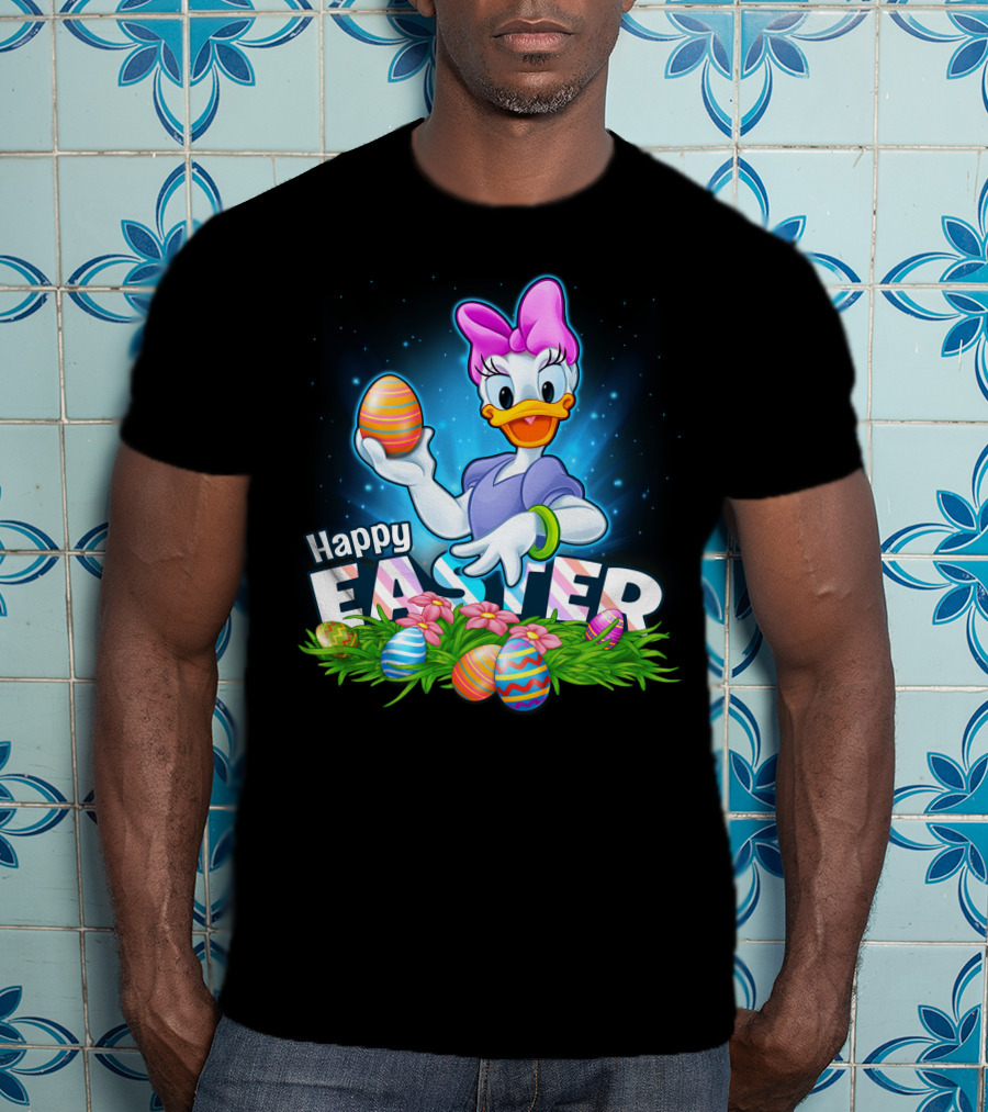 Daisy Duck Holding Easter Eggs Happy Easter T-Shirt
