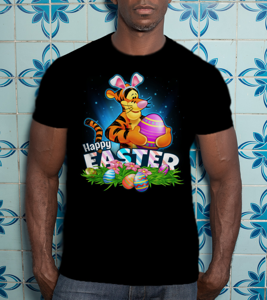 Tigger Happy Easter Eggs Spring Festival Celebration T-Shirt