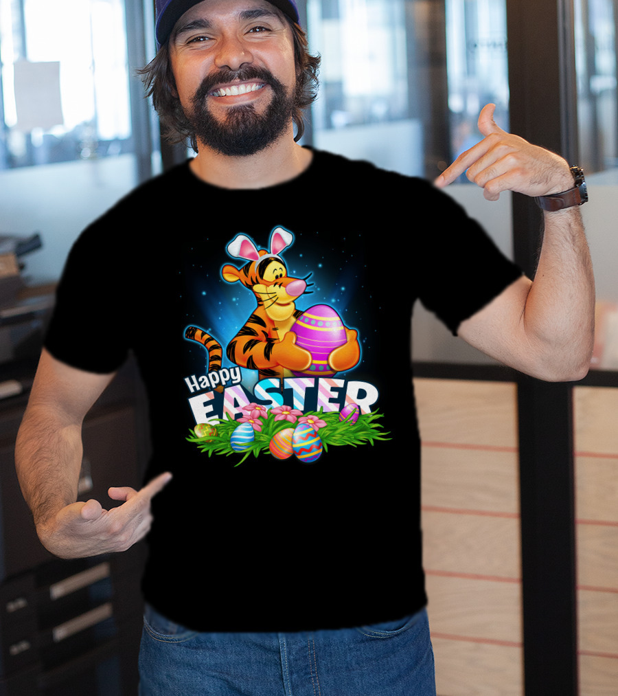 Tigger Happy Easter Eggs Spring Festival Celebration T-Shirt