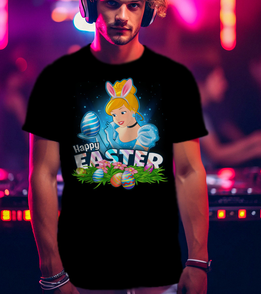 Cinderella Bunny Ears Easter Eggs Celebration T-Shirt