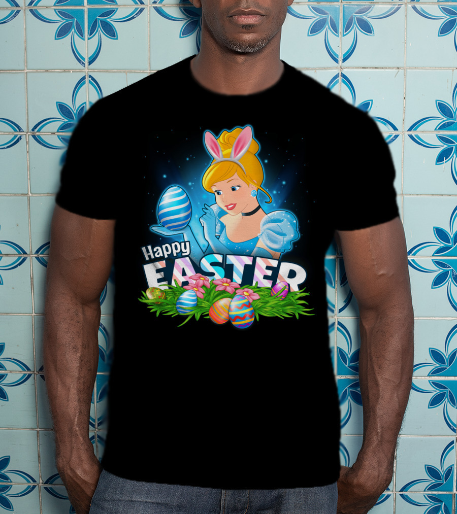 Cinderella Bunny Ears Easter Eggs Celebration T-Shirt