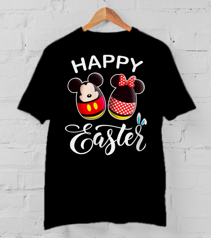 Happy Easter Mickey Minnie Eggs T-Shirt