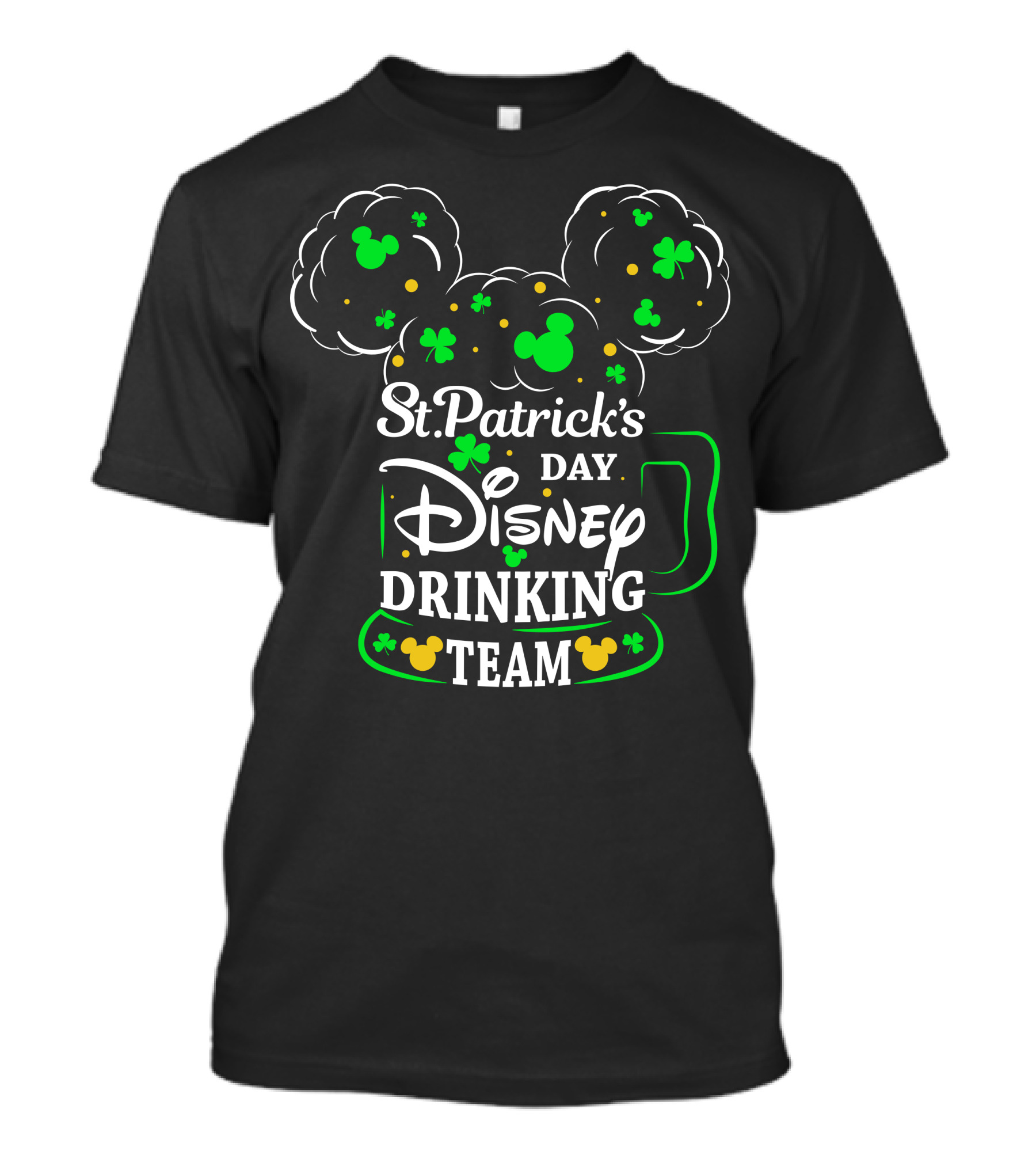 St.-Patrick's Day Disney Drinking Team Shamrock Mickey Mug T-Shirt