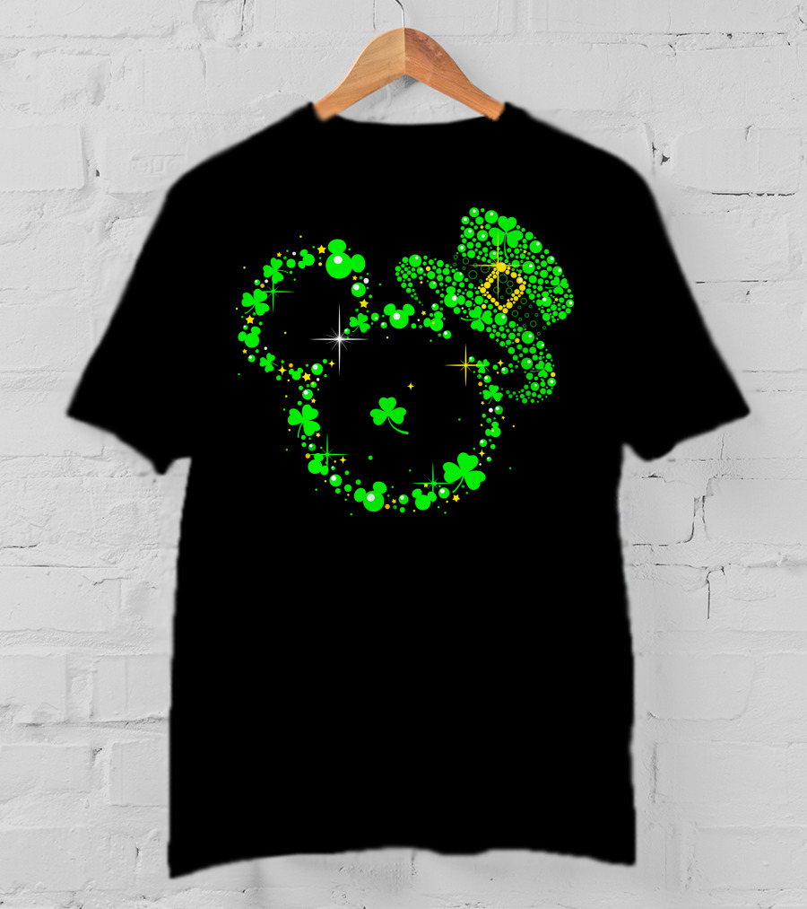 Mickey Patrick's Day Leprechaun Hat Shamrock Magic T-Shirt