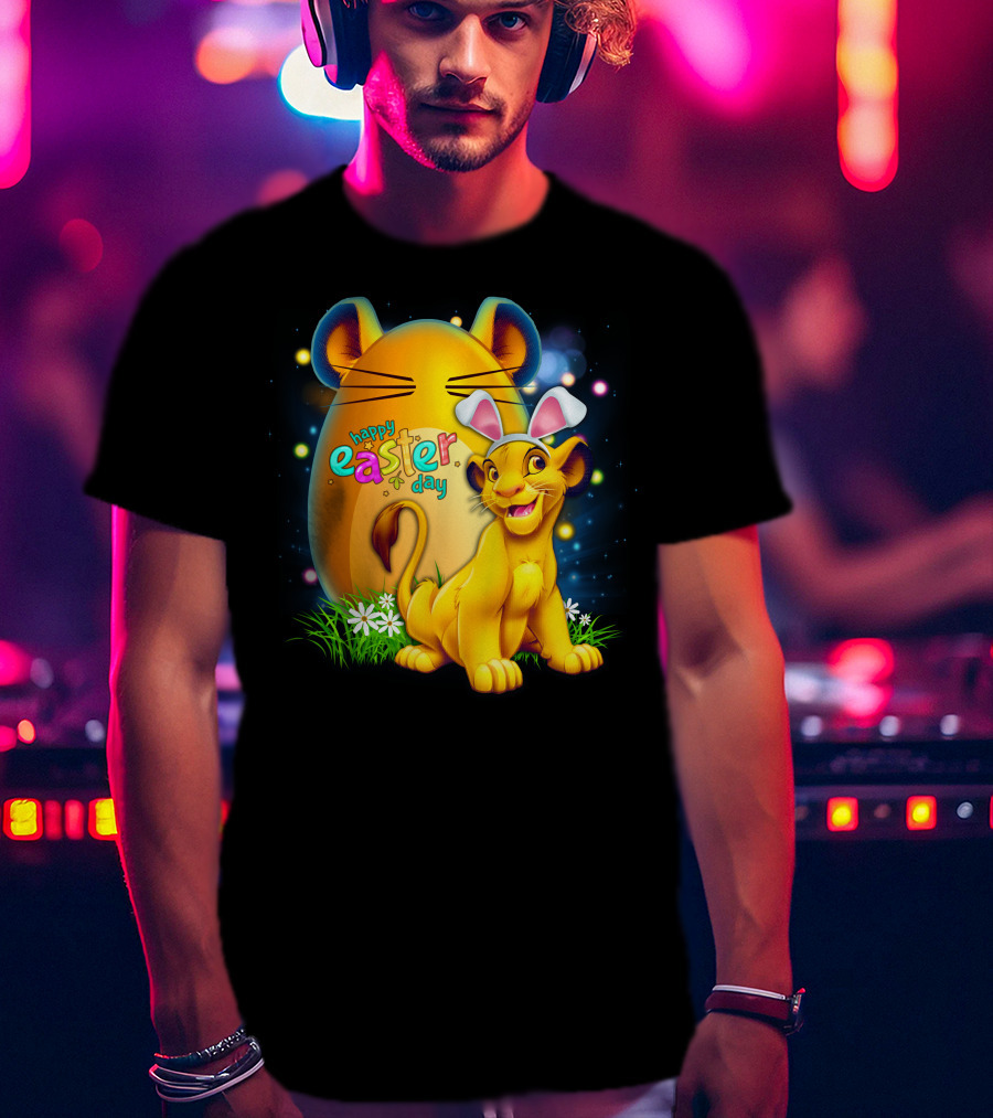 Simba Happy Easter Day Bunny Ears Egg T-Shirt