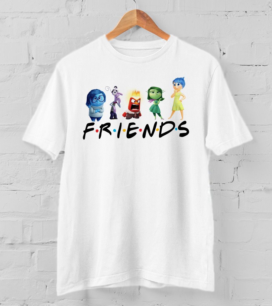 Friends Inside Out Characters T-Shirt