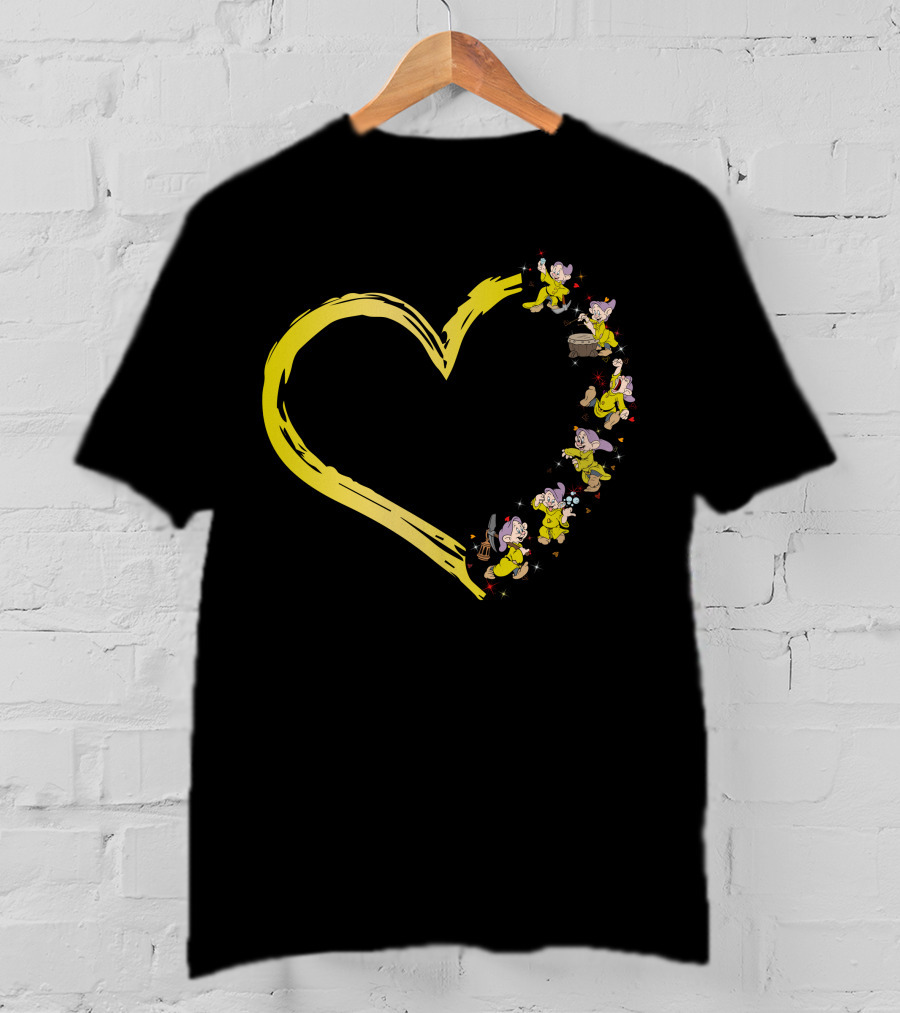 Dopey And Yellow Heart Brushstroke Magic T-Shirt
