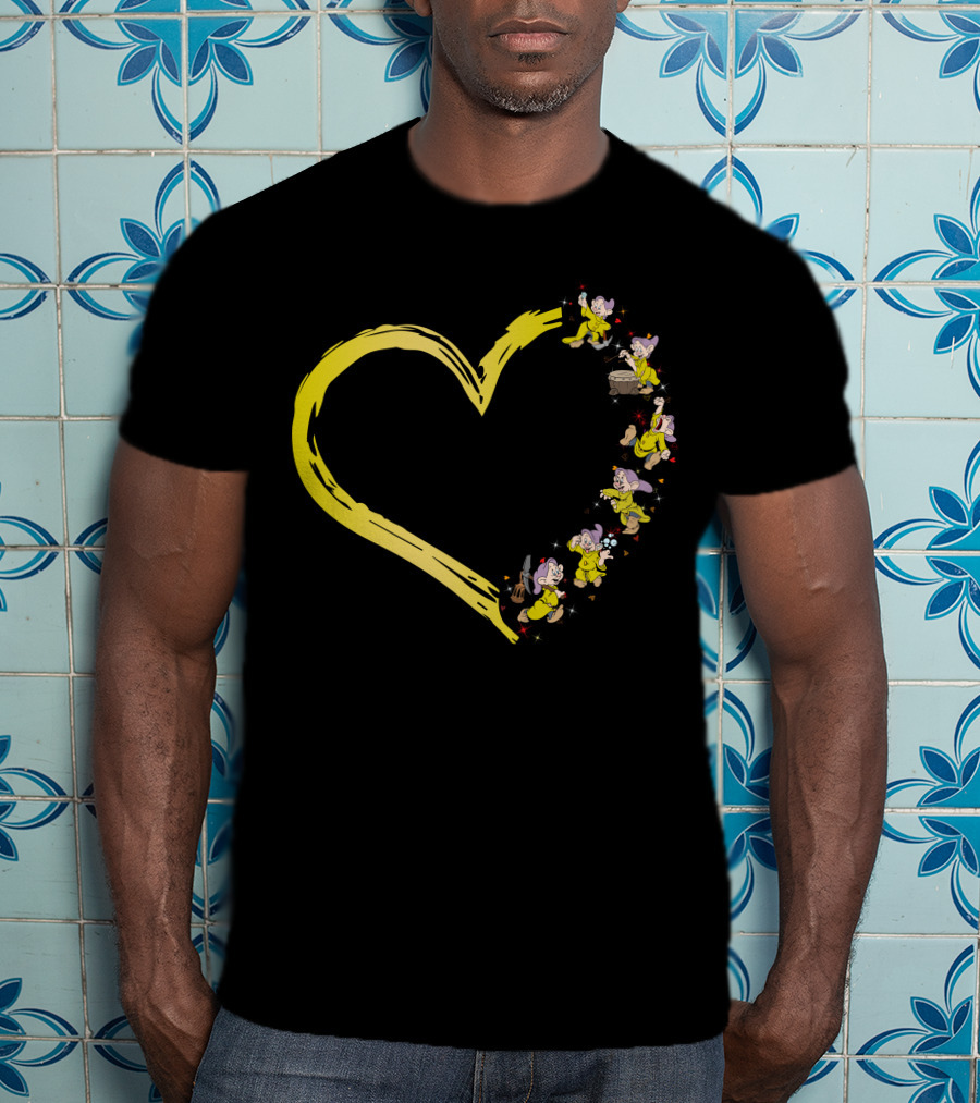 Dopey And Yellow Heart Brushstroke Magic T-Shirt