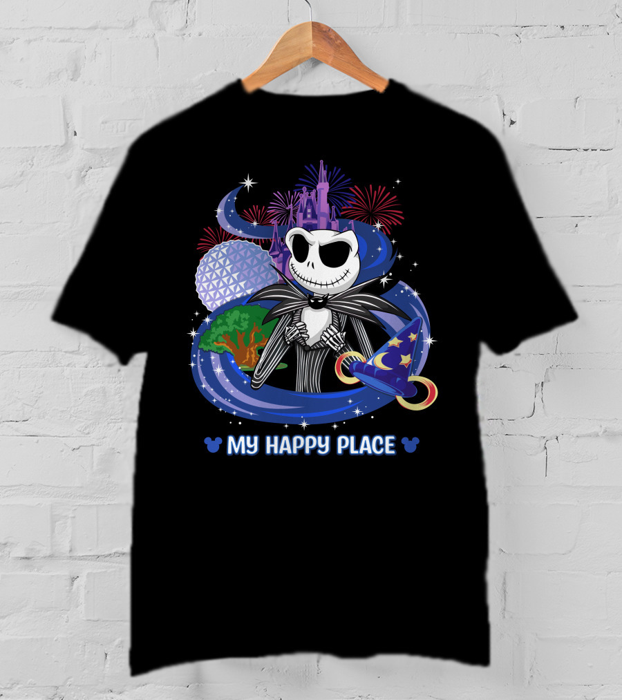 My Happy Place Jack Castle Fireworks Magic Hat T-Shirt