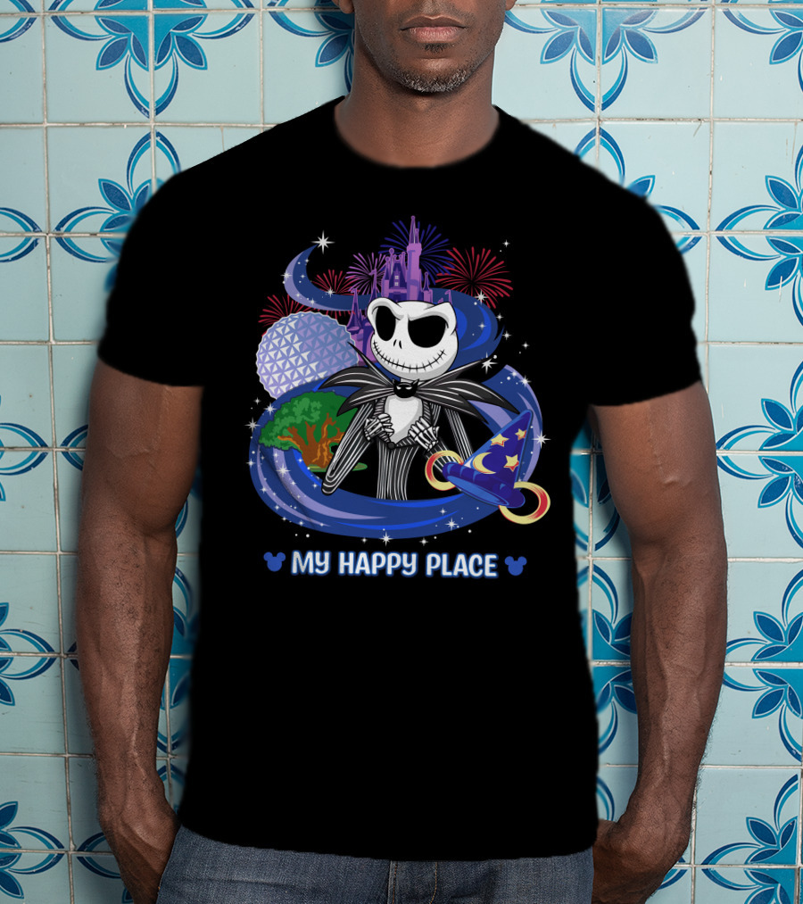 My Happy Place Jack Castle Fireworks Magic Hat T-Shirt