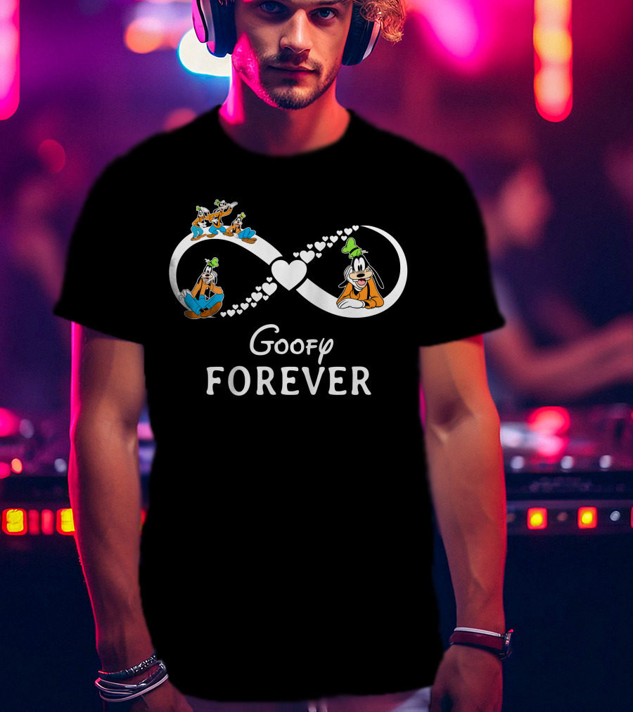 Goofy Forever Infinity Heart Theme T-Shirt