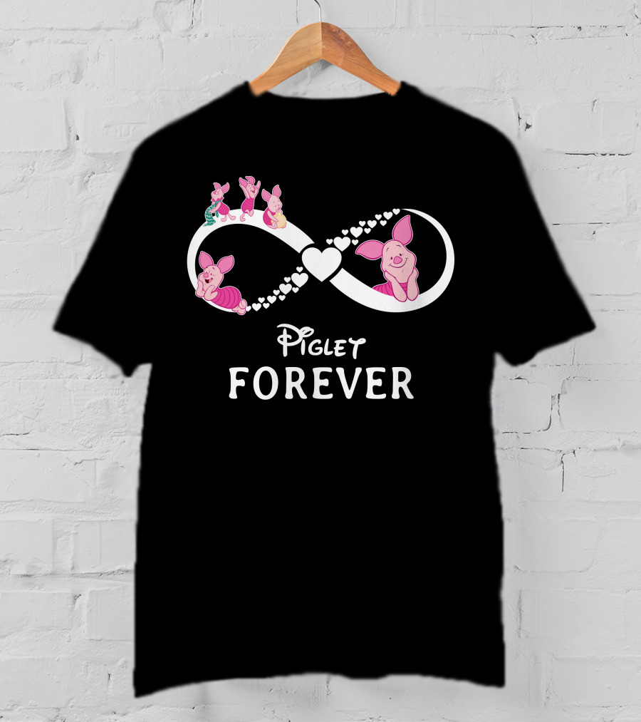 Piglet Forever Infinity Heart T-Shirt