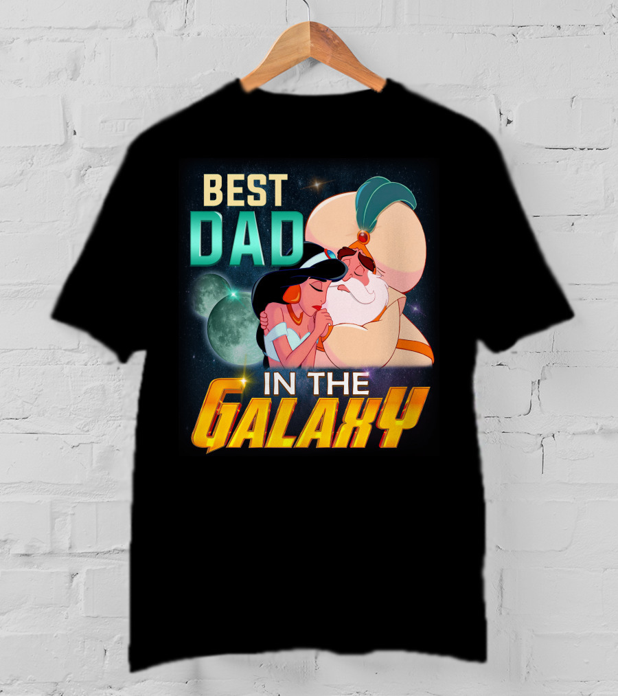Best Dad In The Galaxy Jasmine And Her Father T-Shirt