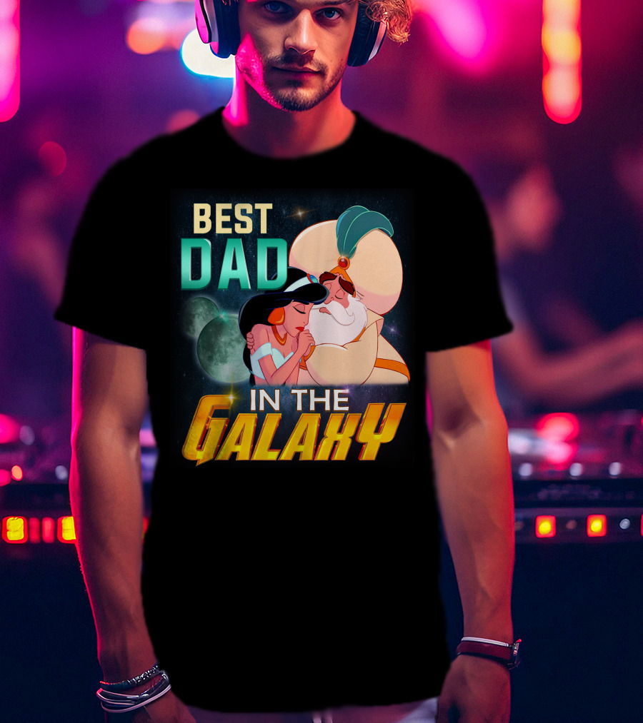 Best Dad In The Galaxy Jasmine And Her Father T-Shirt