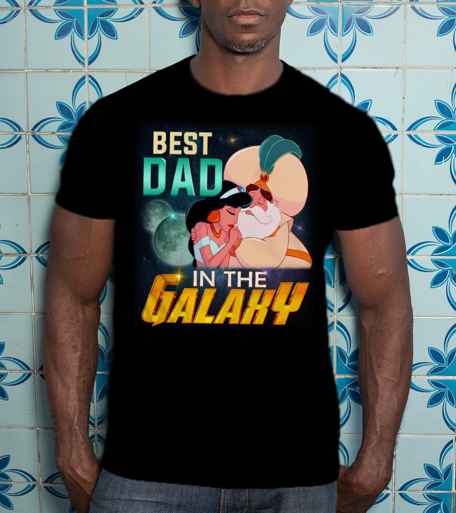 Best Dad In The Galaxy Jasmine And Her Father T-Shirt