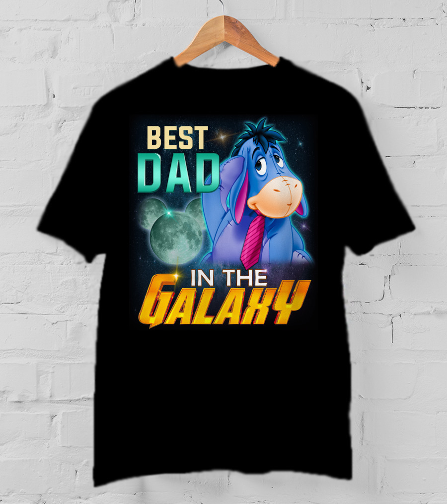 Best Dad Eeyore IN The Galaxy T-Shirt