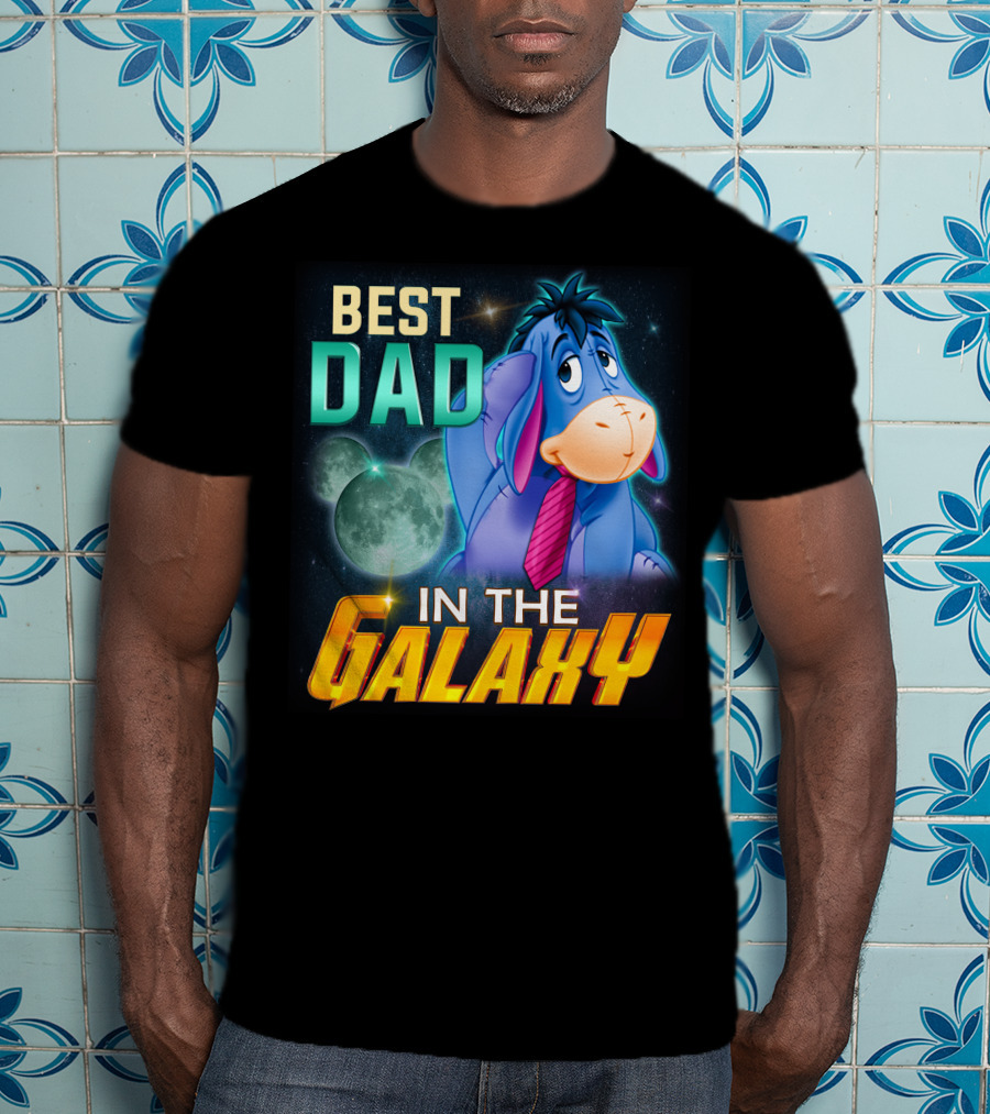 Best Dad Eeyore IN The Galaxy T-Shirt