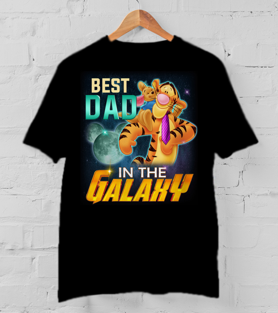 Best Dad Tigger IN The Galaxy T-Shirt