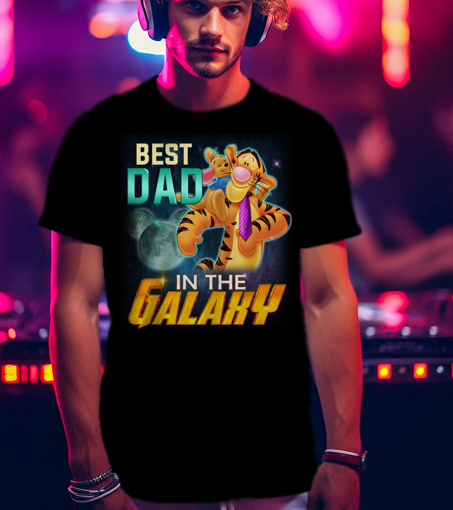 Best Dad Tigger IN The Galaxy T-Shirt