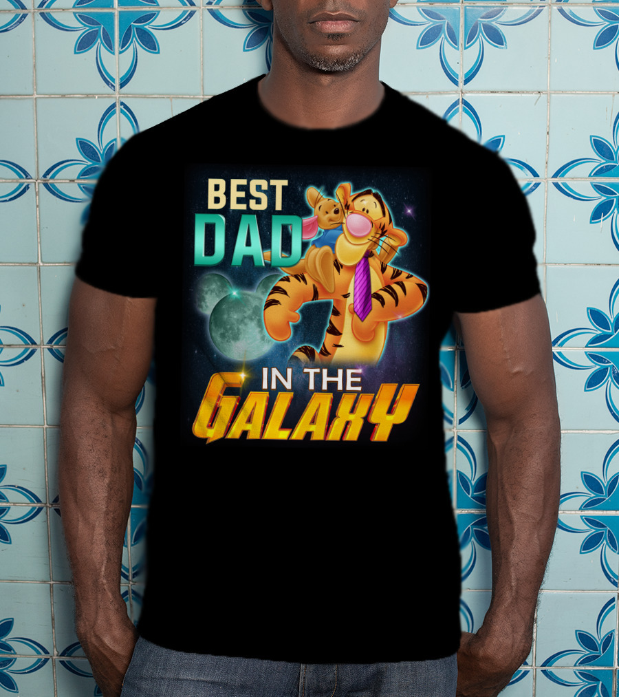 Best Dad Tigger IN The Galaxy T-Shirt