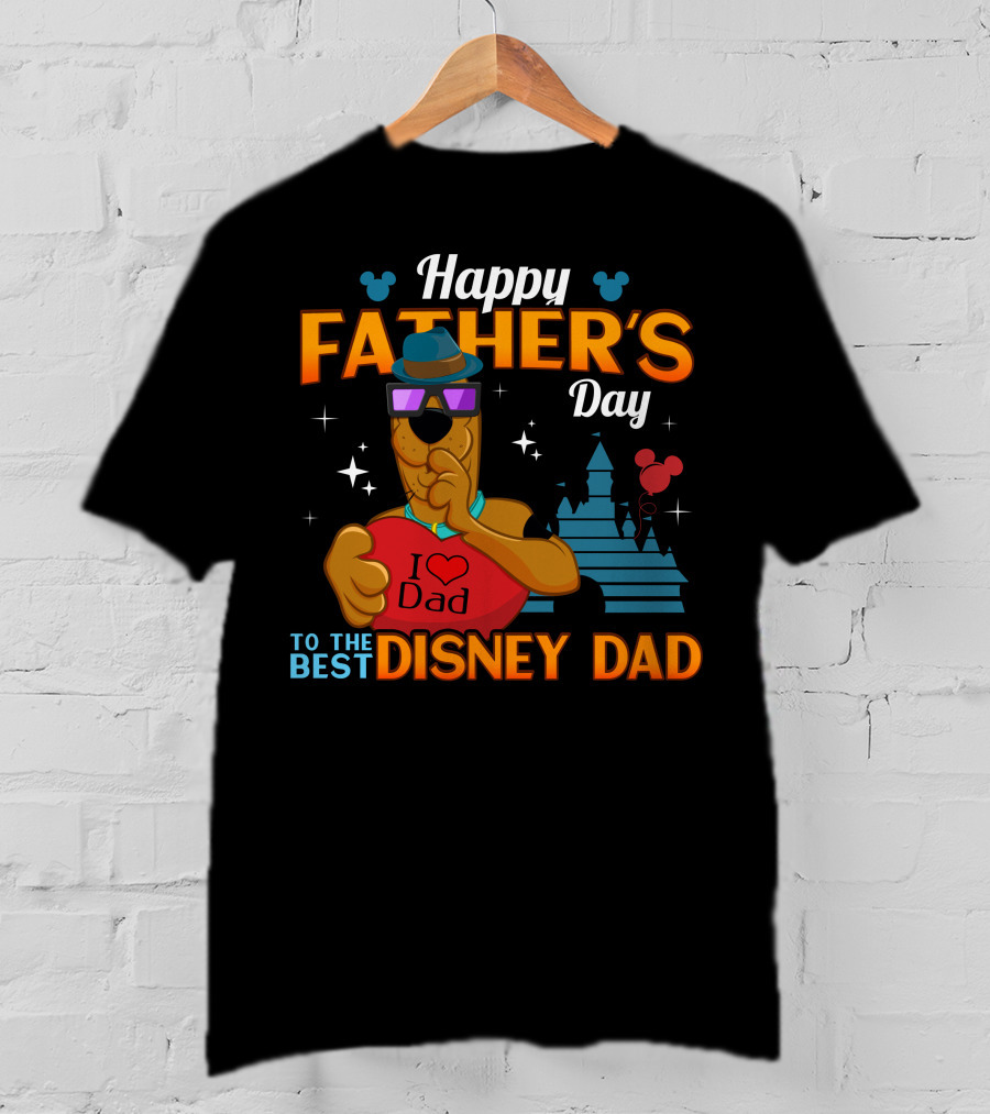 Happy Father's Day Scooby Doo I Love Dad To The Best Disney Dad T-Shirt