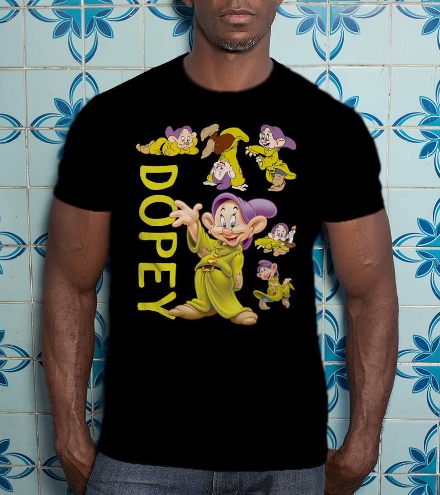 Dopey Disney Character Fun Poses Collection T-Shirt