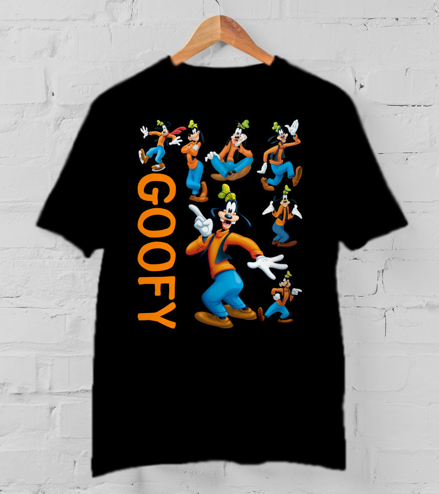 Goofy Vibrant Comic Character In Multiple Poses T-Shirt