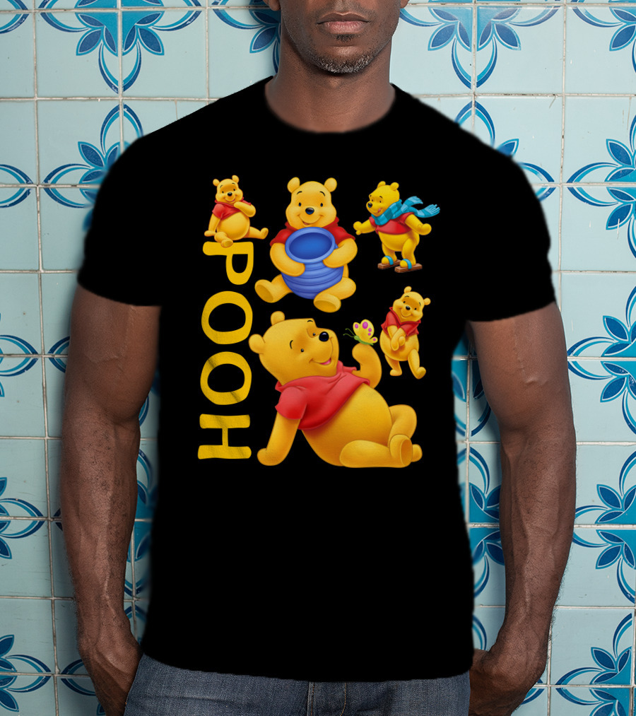 Pooh Bear Red Shirt Honey Fun T-Shirt