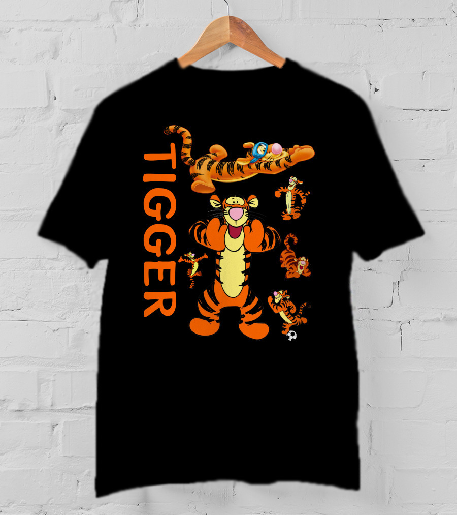Tigger Playful Energetic Poses Collection T-Shirt