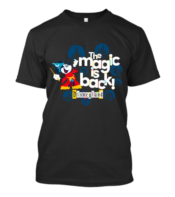 The Magic Is Back Disneyland Sorcerer Mickey T-Shirt