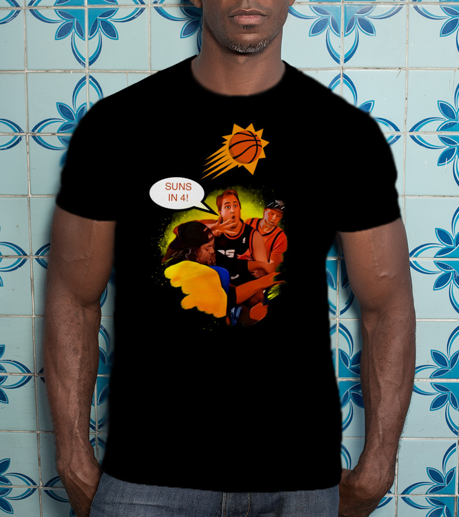 Phoenix Suns Playoffs Basketball Suns In Four Celebration T-Shirt