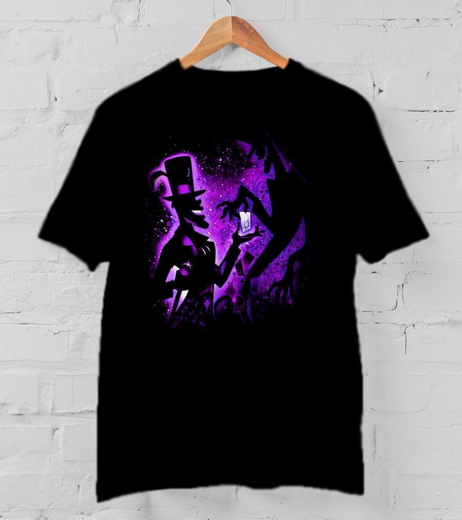 Dr. Facilier Shadow Silhouette Purple Magic Card Tarot T-Shirt