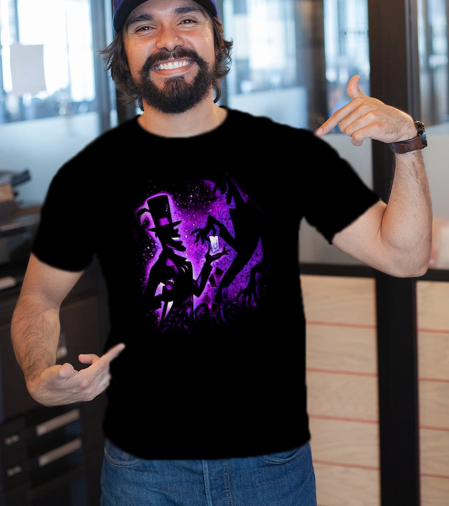 Dr. Facilier Shadow Silhouette Purple Magic Card Tarot T-Shirt