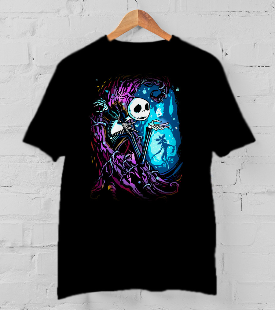 Jack Skellington Night Sky Fantasy Scene T-Shirt