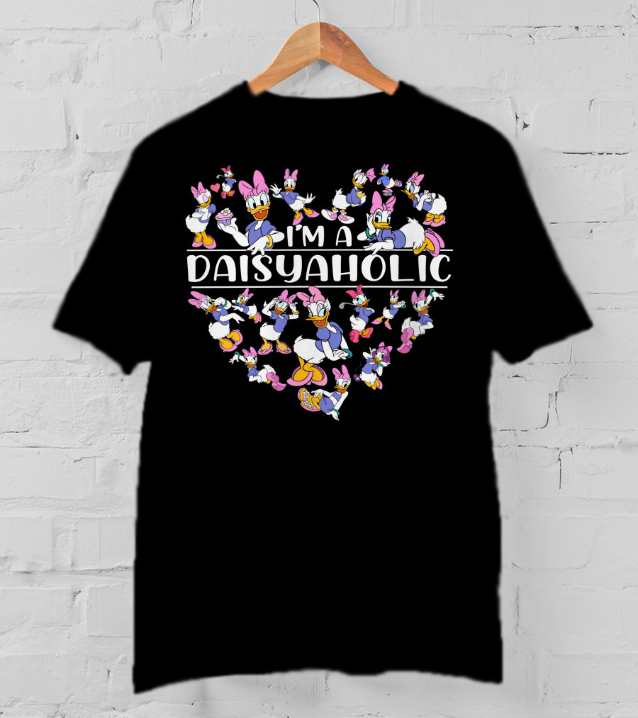 I'm A Daisyaholic Disney Daisy Duck Characters T-Shirt