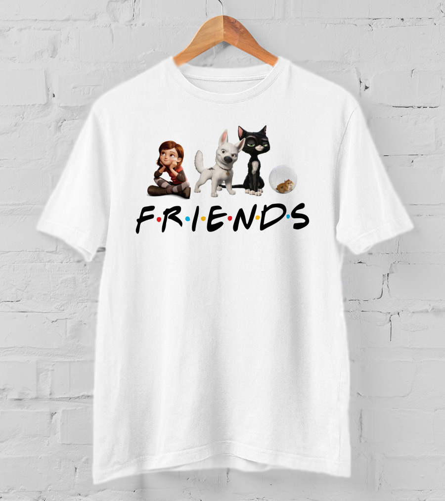 Friends Disney Bolt Characters Penny Mittens Rhino T-Shirt