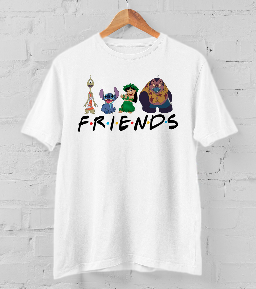 Friends Lilo And Stitch Characters Disney T-Shirt