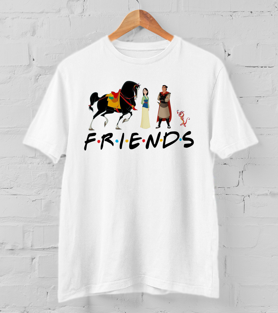 Mulan Characters Friends Style T-Shirt