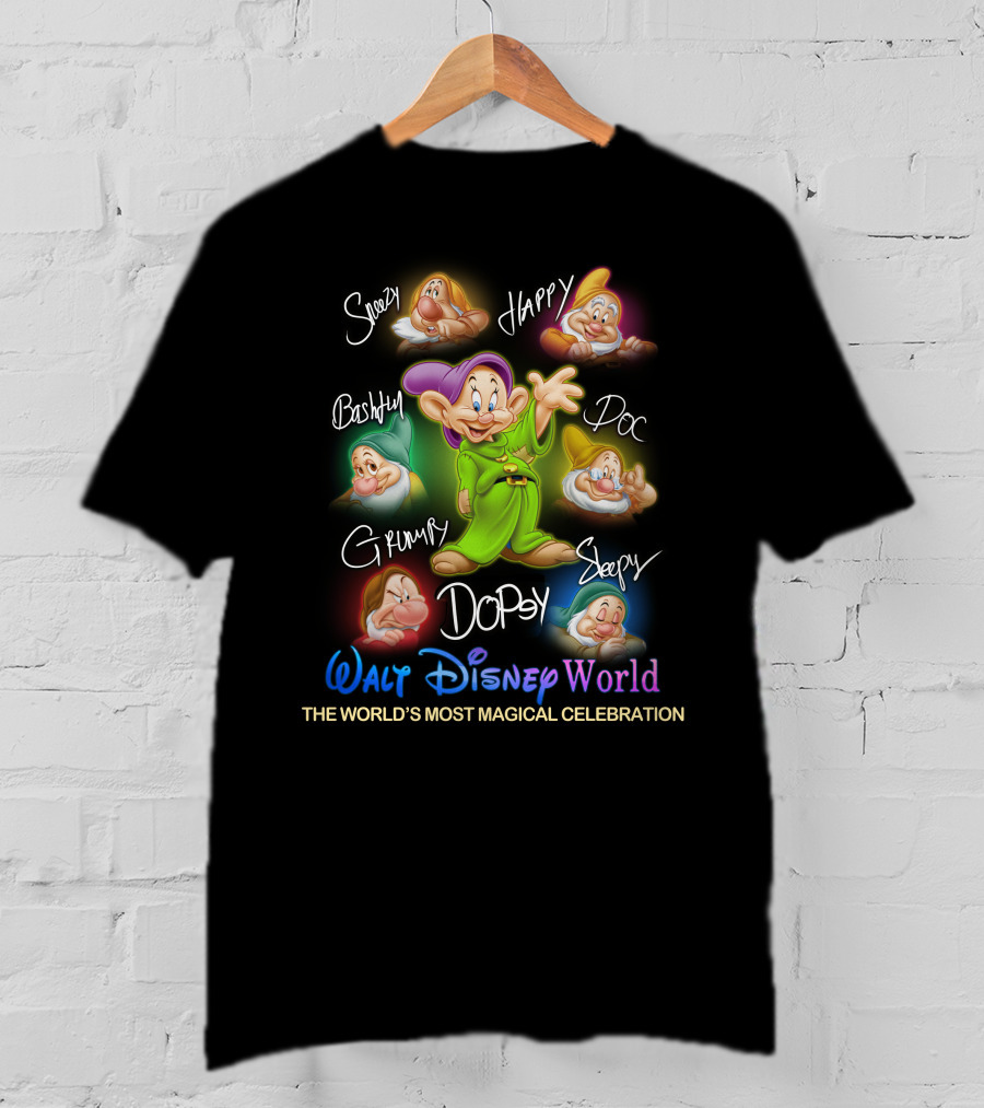 Walt Disney World Seven Dwarfs The World's Most Magical Celebration T-Shirt