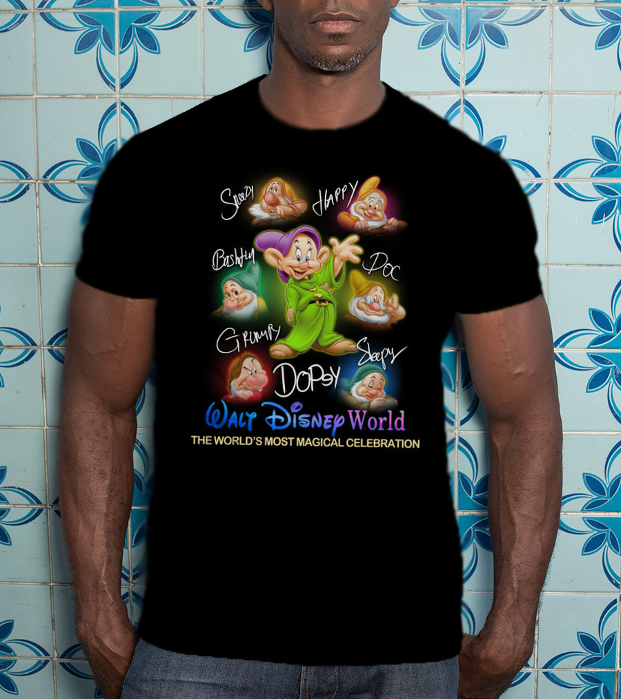 Walt Disney World Seven Dwarfs The World's Most Magical Celebration T-Shirt