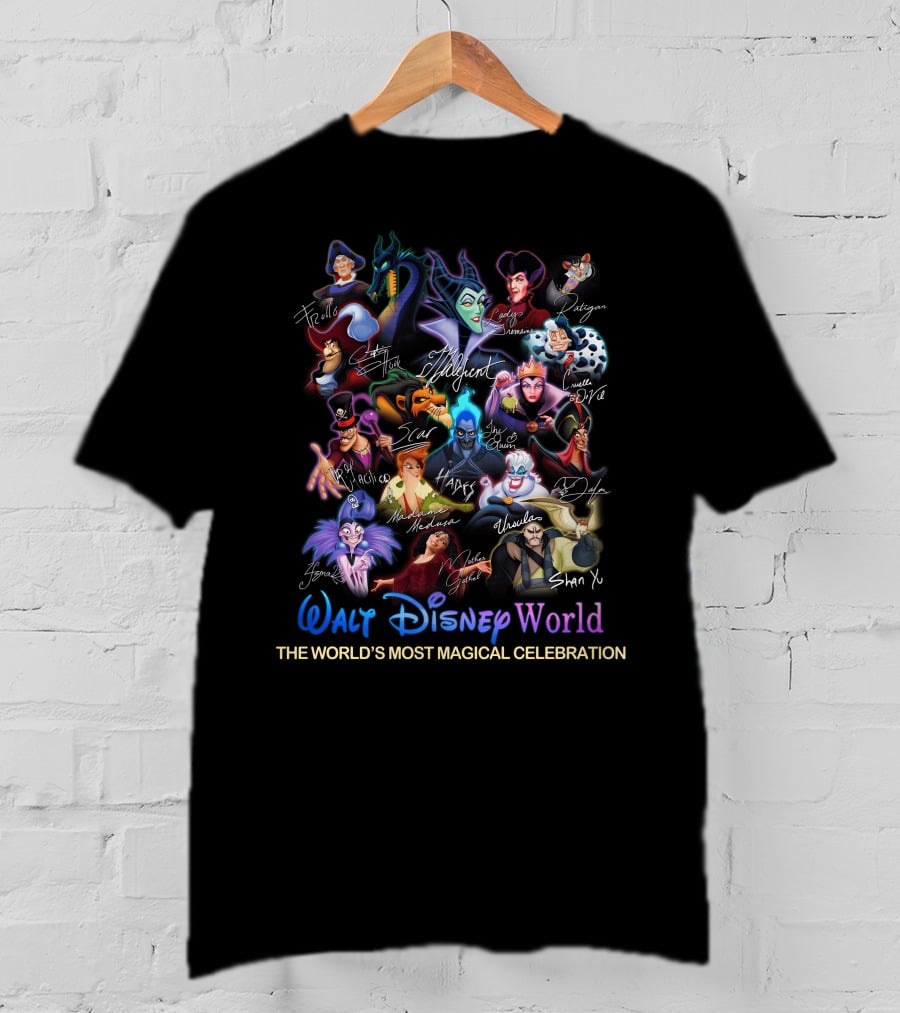 Walt Disney World Villains The World's Most Magical Celebration T-Shirt