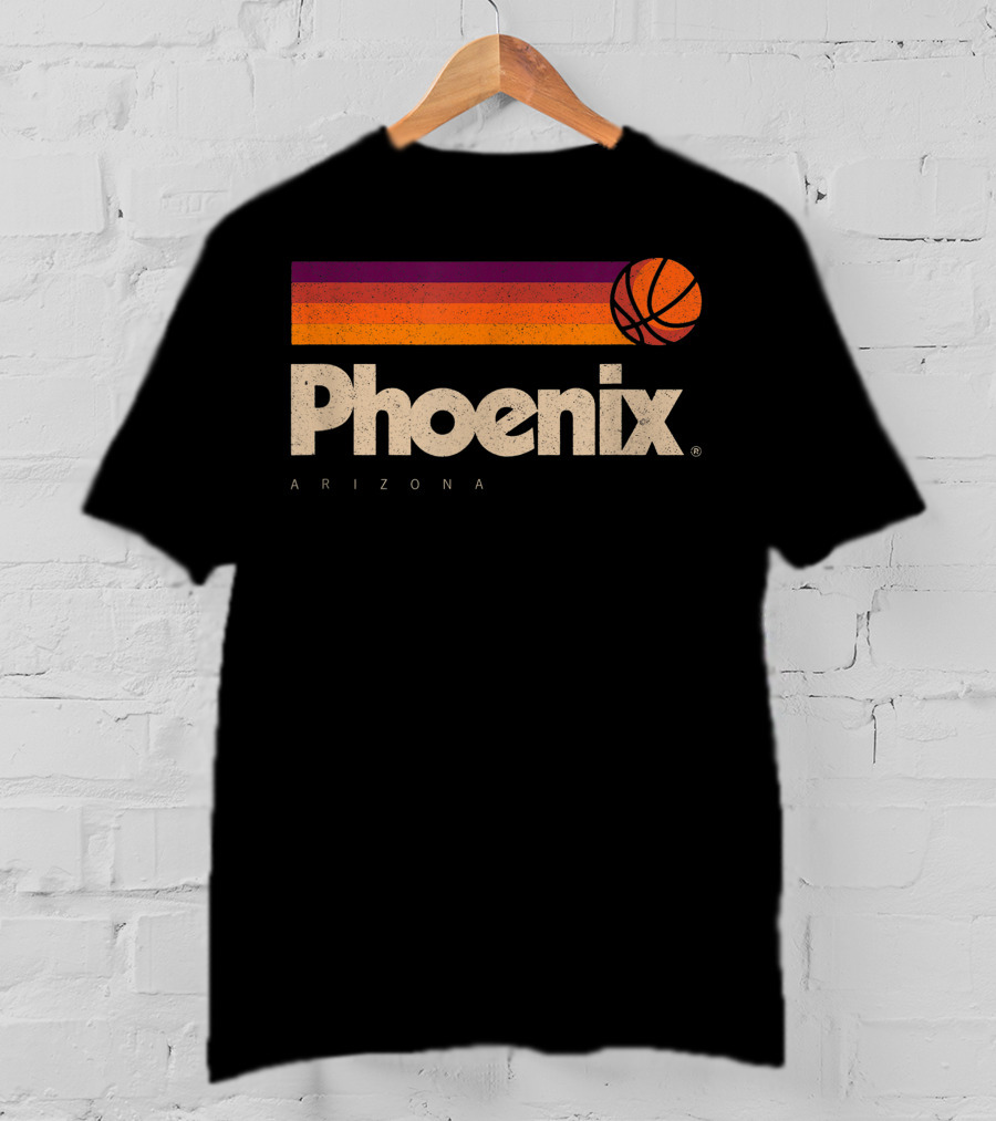 Phoenix Arizona Basketball Retro Style T-Shirt