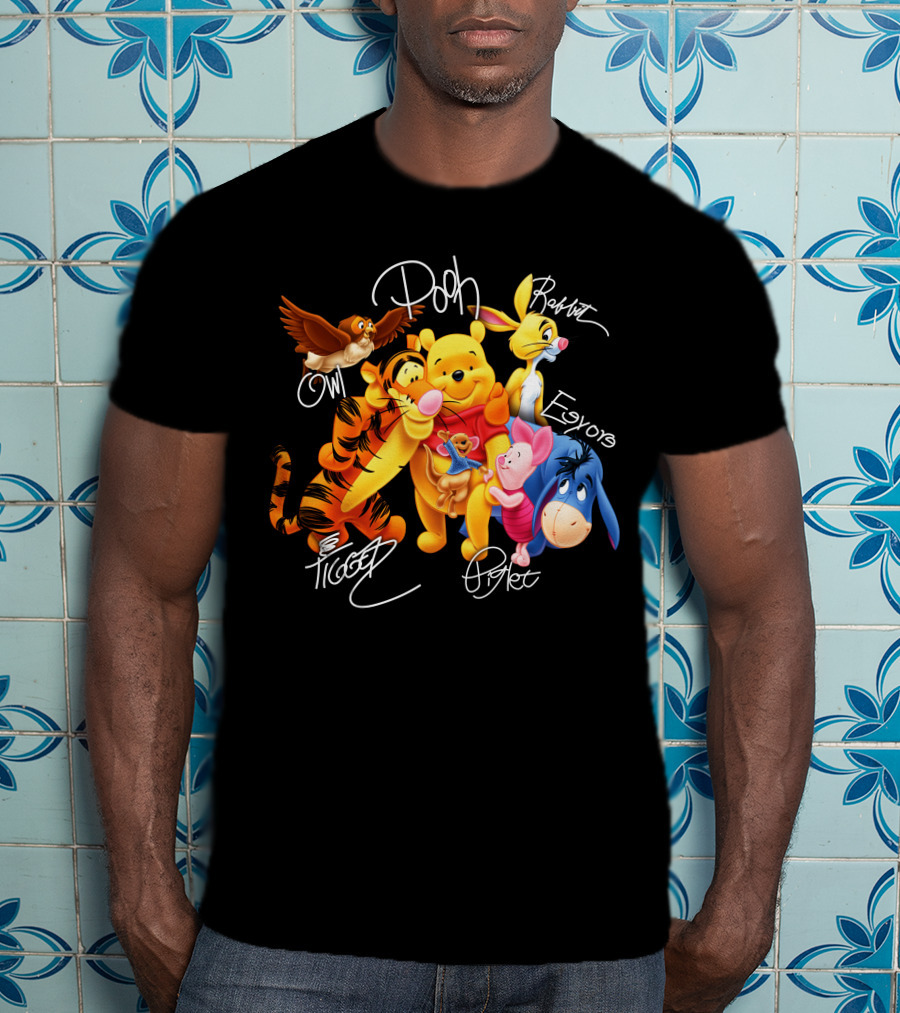 Pooh Tigger Piglet Eeyore Owl Rabbit T-Shirt