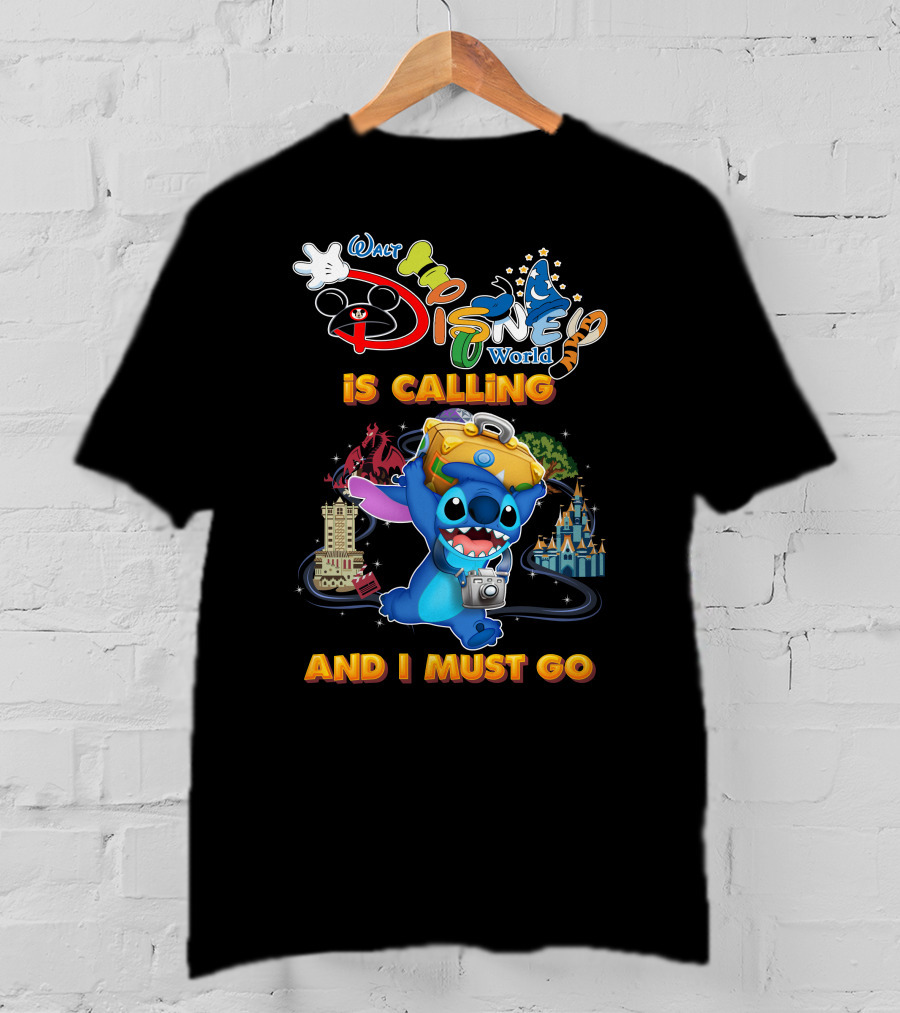 Walt Disney World Is Calling And I Must Go Stitch T-Shirt