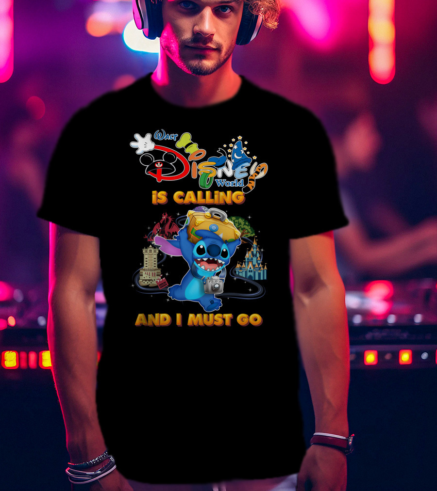 Walt Disney World Is Calling And I Must Go Stitch T-Shirt