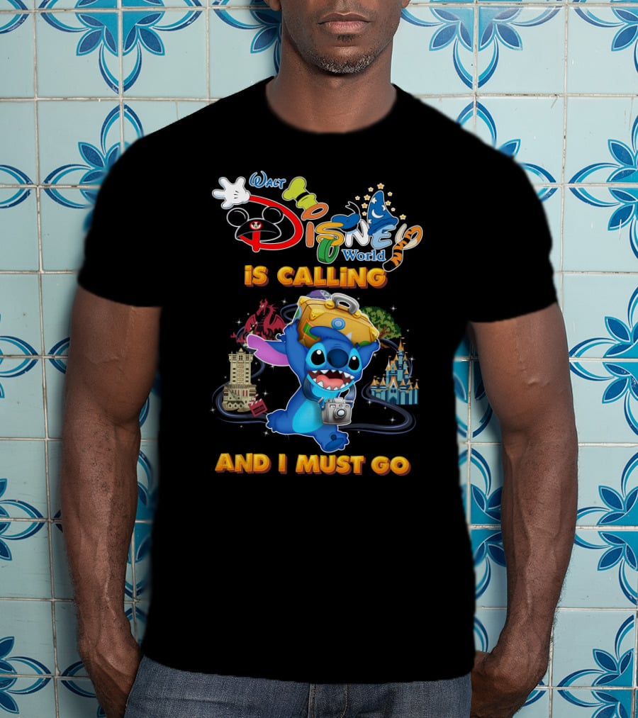 Walt Disney World Is Calling And I Must Go Stitch T-Shirt