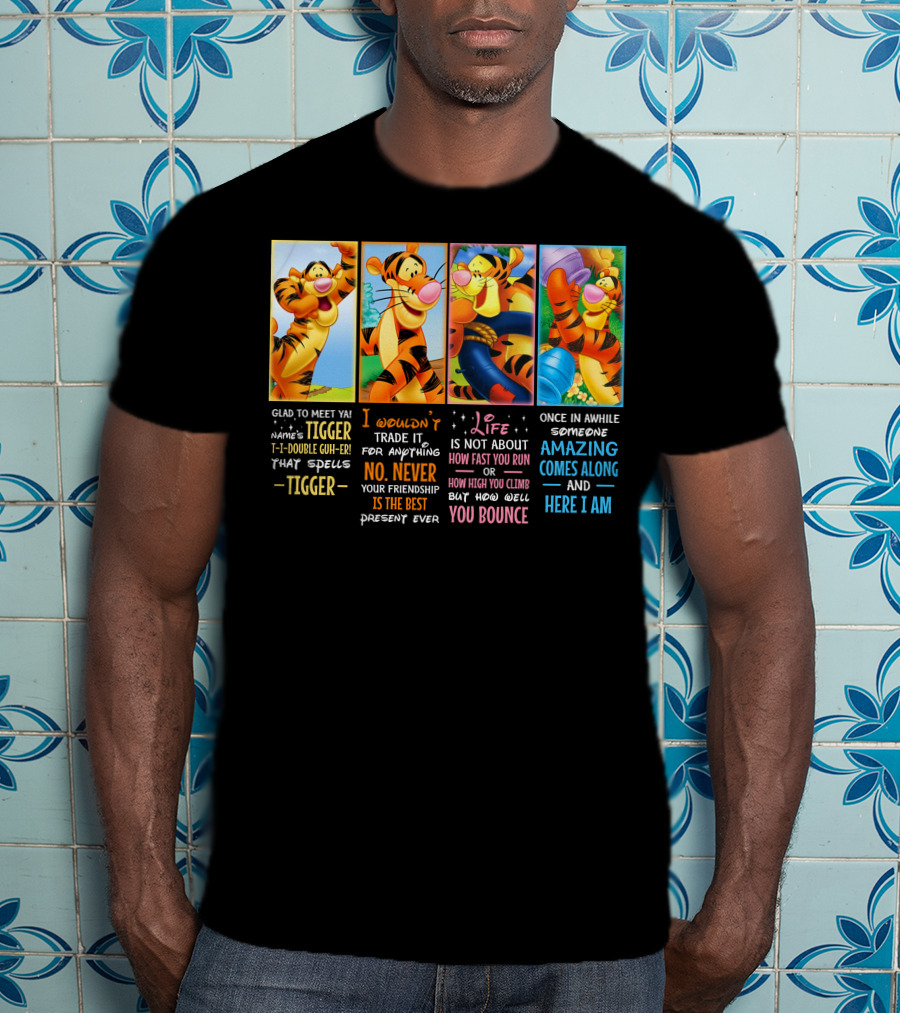 Tigger My Name's Uh T-I-Double Guh-Er Life Is Not How Fast You Run But How Well You Bounce T-Shirt