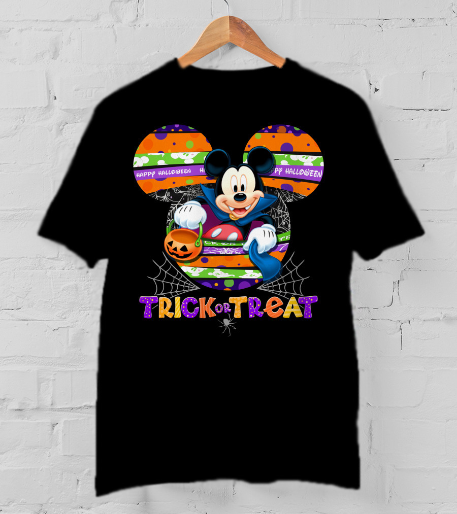 Mickey Mouse Happy Halloween Trick Or Treat T-Shirt